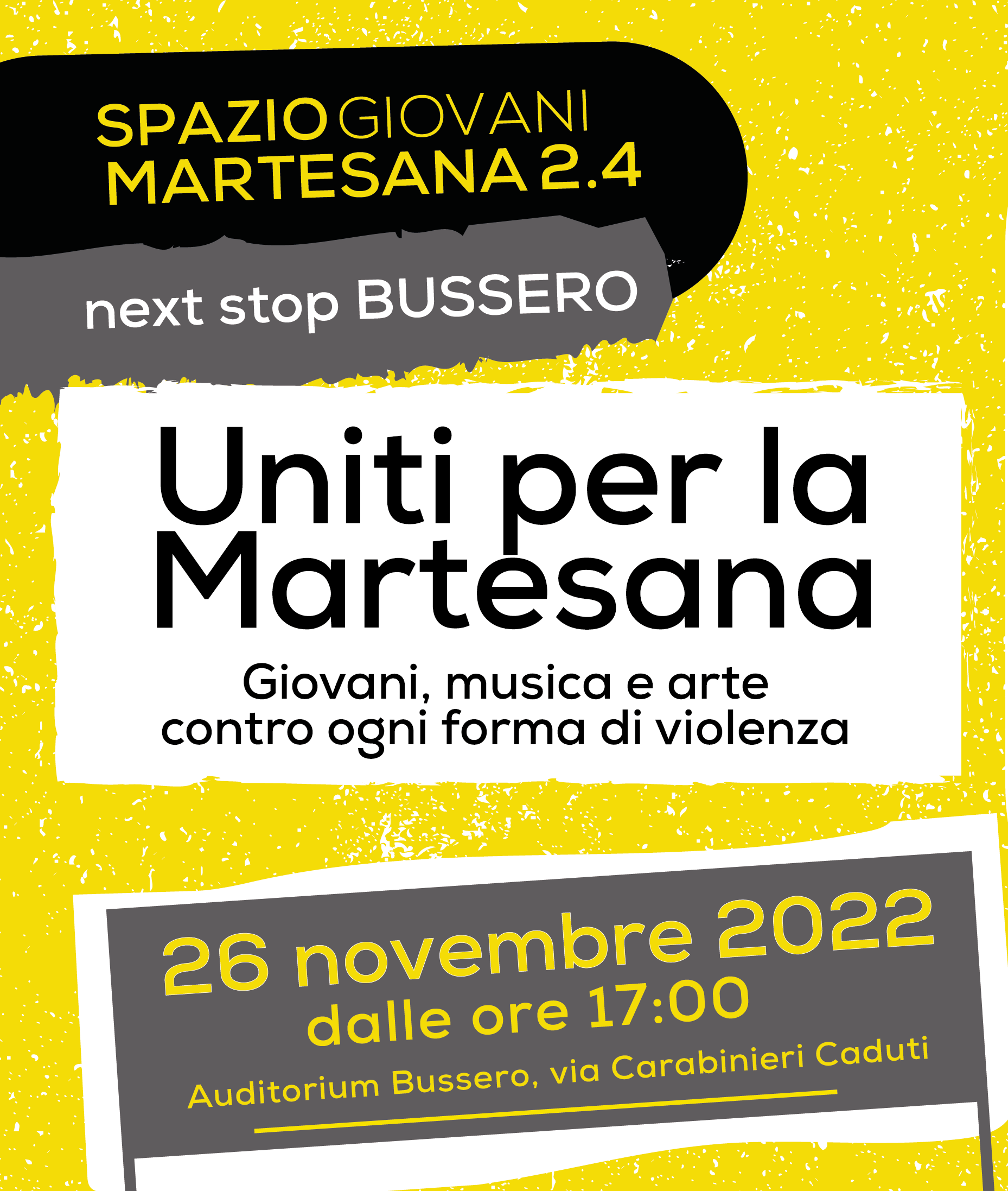 “Uniti per la Martesana” – Giovani, musica e arte contro ogni forma di violenza.